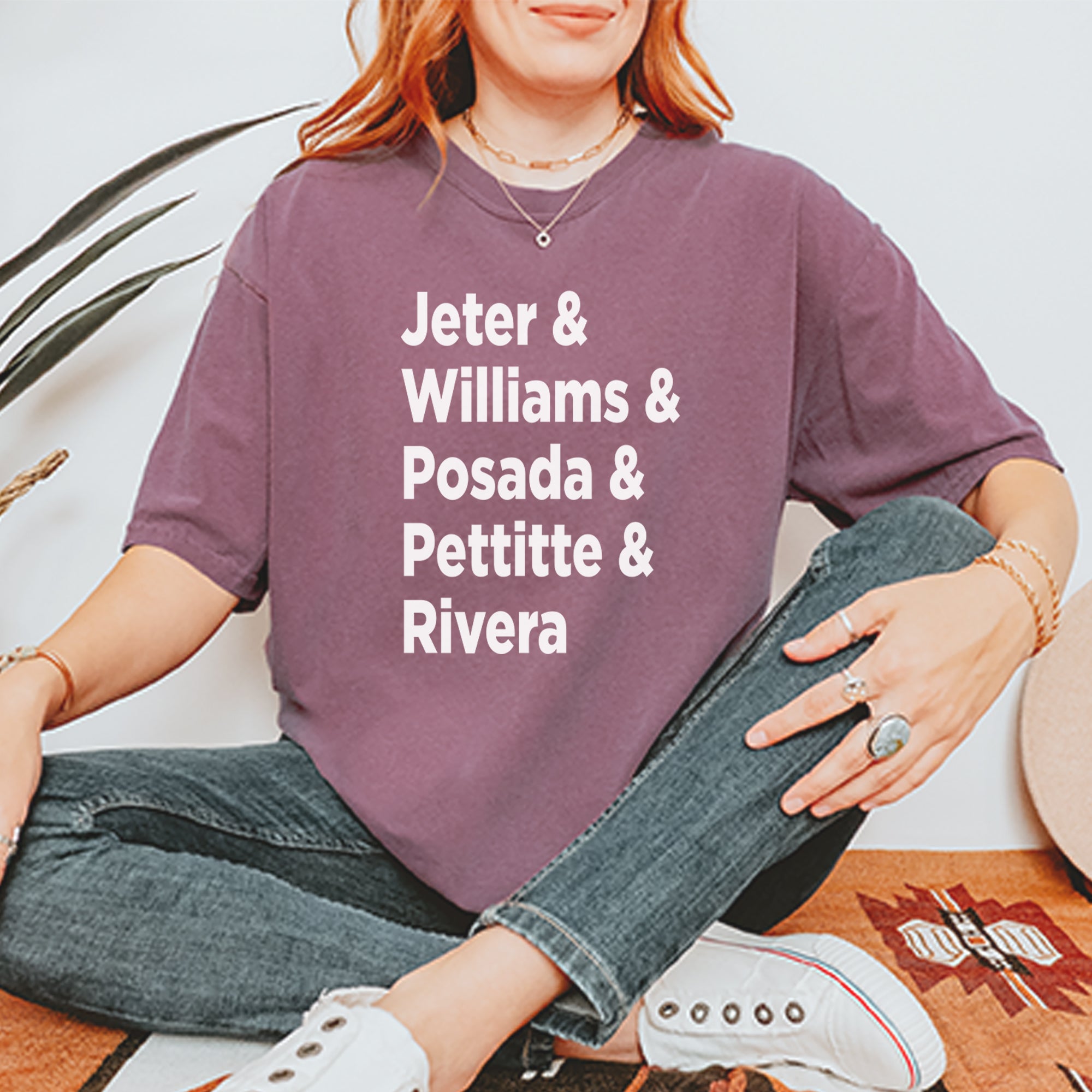 Jeter & Williams & Posada & Pettitte & Rivera Vintage Soft Unisex T-shirt 