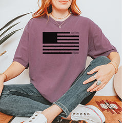 Redacted American Flag Vintage Soft Unisex T-shirt 