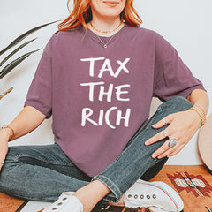 Tax the Rich Protest Wealth Inequality Vintage Soft Unisex T-shirt 