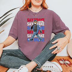 Say Drake Smiling Meme Mustard Vintage Soft Unisex T-shirt 