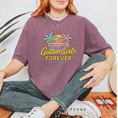 Golden Girls Forever Retro Sunset Vintage Soft Unisex T-shirt 