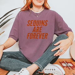 Sequins Are Forever Retro Glam Vintage Soft Unisex T-shirt 
