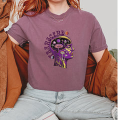Psychedelic Cosmic Mushroom Head Vintage Soft Unisex T-shirt 