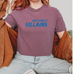 Detroit Villains Grit Football Vintage Soft Unisex T-shirt 