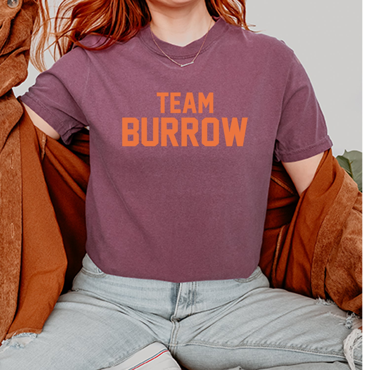 Team Burrow Cincinnati Vintage Soft Unisex T-shirt 