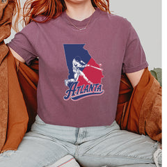 Atlanta Georgia Batter Up Vintage Soft Unisex T-shirt 