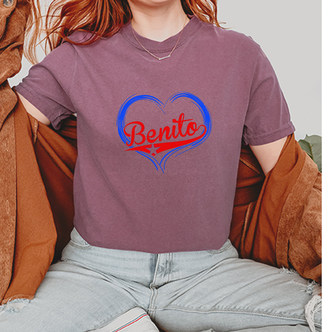 Benito Heart Puerto Rico Vintage Soft Unisex T-shirt 