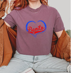 Benito Heart Puerto Rico Vintage Soft Unisex T-shirt 