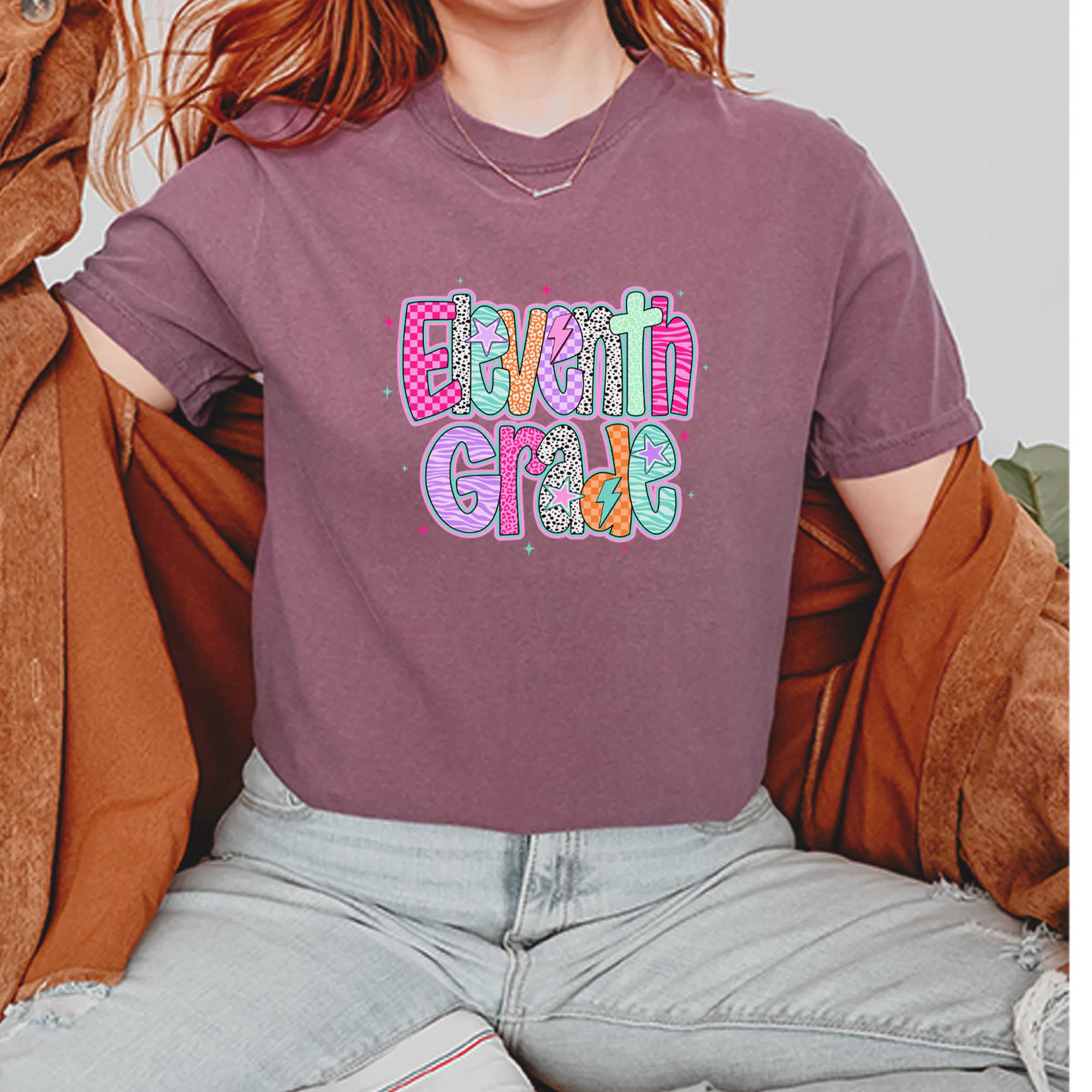 Eleventh Grade Extra Colorful Back to School Vintage Soft Unisex T-shirt 