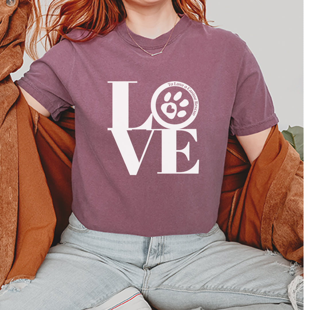 TLC LOVE Dog Rescue Vintage Soft Unisex T-shirt 