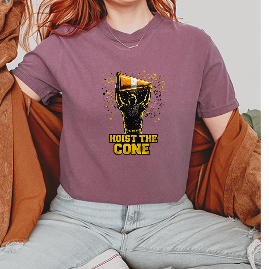 Hoist The Cone Pittsburgh Pride Vintage Soft Unisex T-shirt 