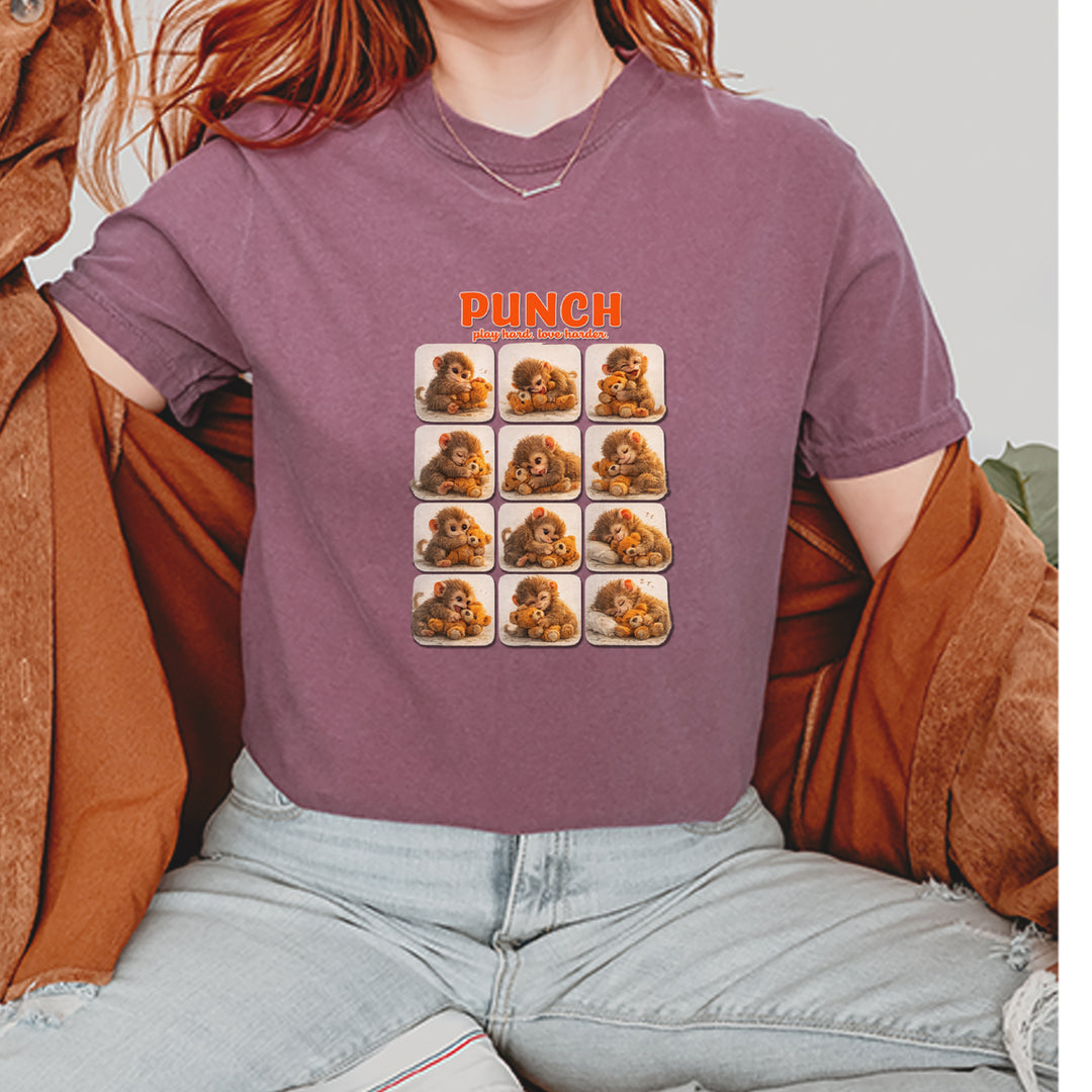 Punch Play Hard Love Harder Vintage Soft Unisex T-shirt 