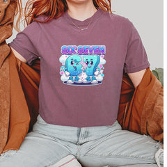 67 Six Seven Meme Kawaii Cloud Vintage Soft Unisex T-shirt 