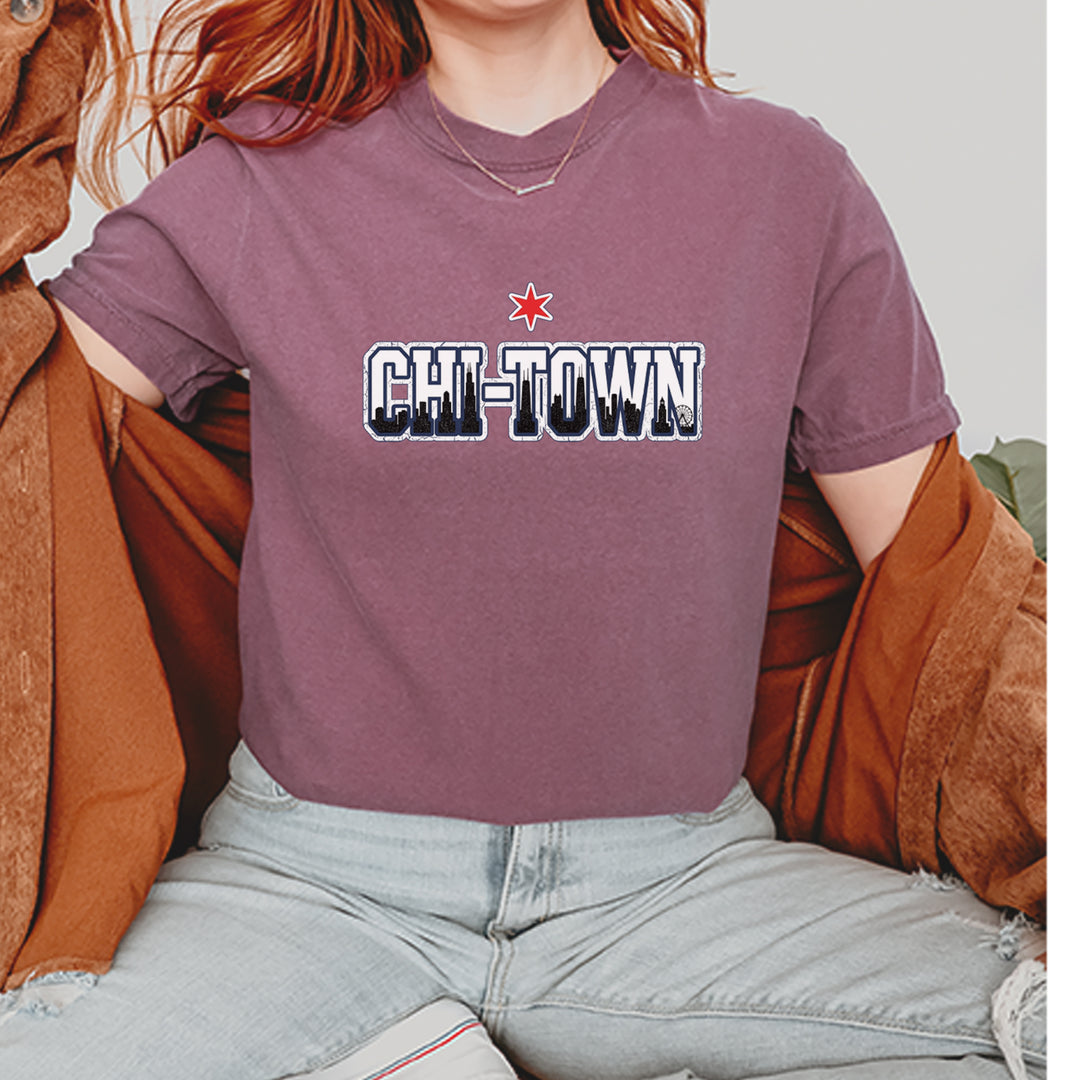 Chicago Chi-Town City Pride Vintage Soft Unisex T-shirt 
