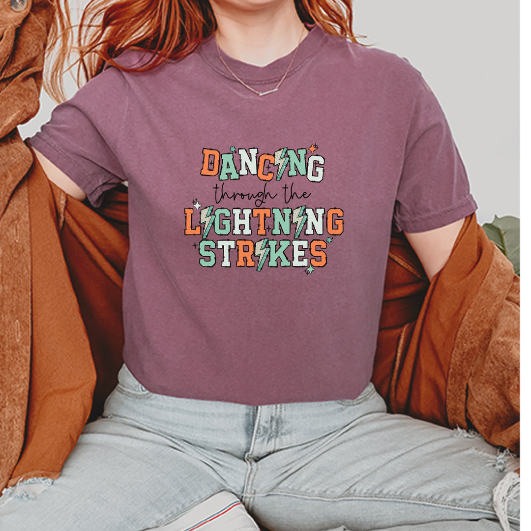 Dancing Through The Lightning Strikes Vintage Soft Unisex T-shirt 
