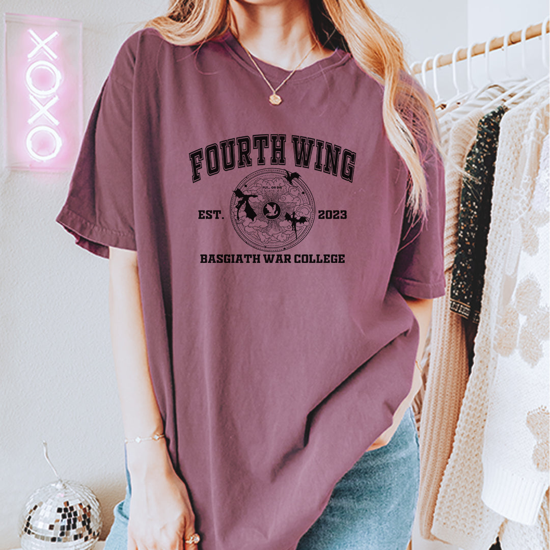 Fourth Wing Basgiath War College Vintage Soft Unisex T-shirt