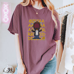 MUSTARD! Not Like Us Tv Off graphic on Garment-Dyed Heavyweight Unisex T-Shirt alternate view 4