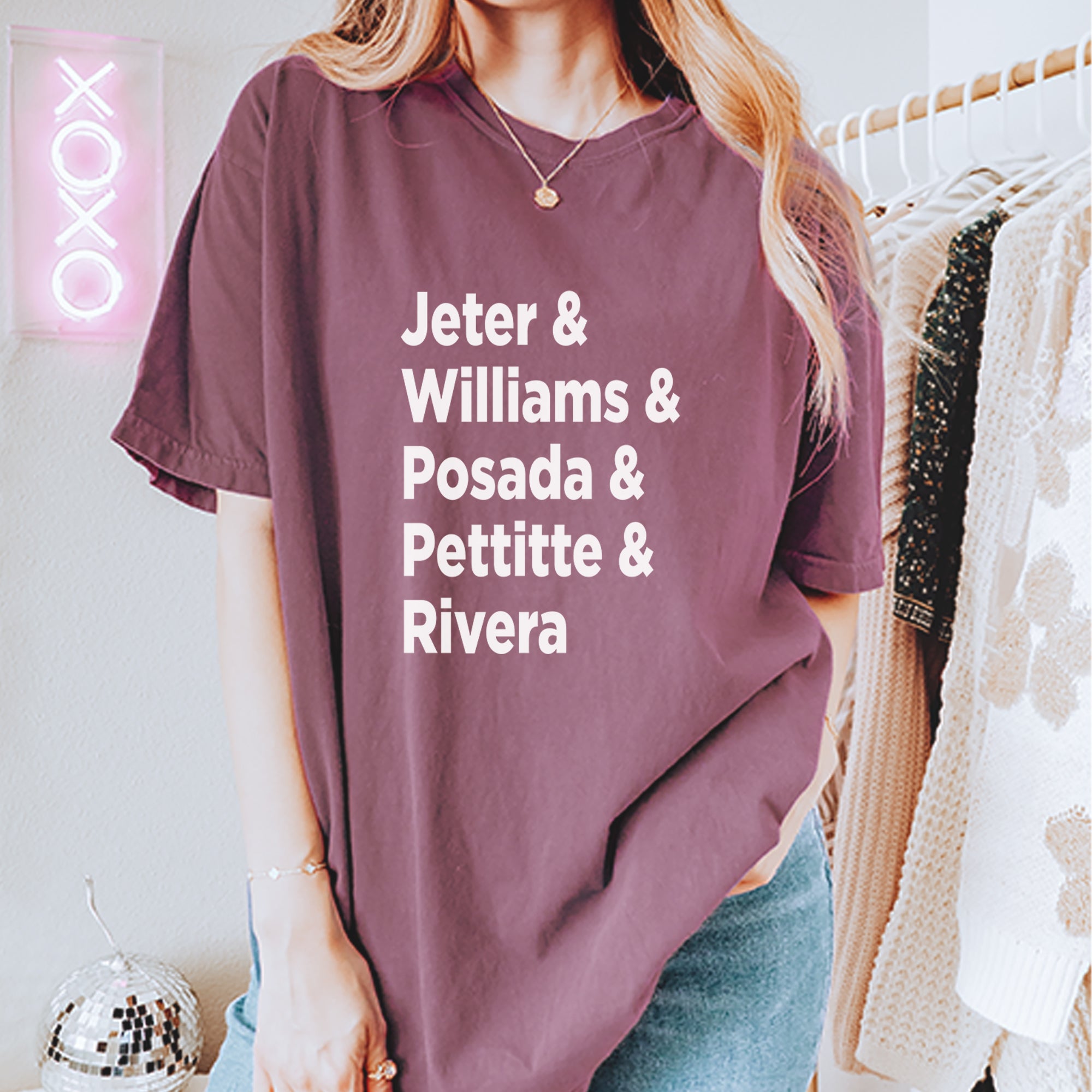 Jeter & Williams & Posada & Pettitte & Rivera Vintage Soft Unisex T-shirt 