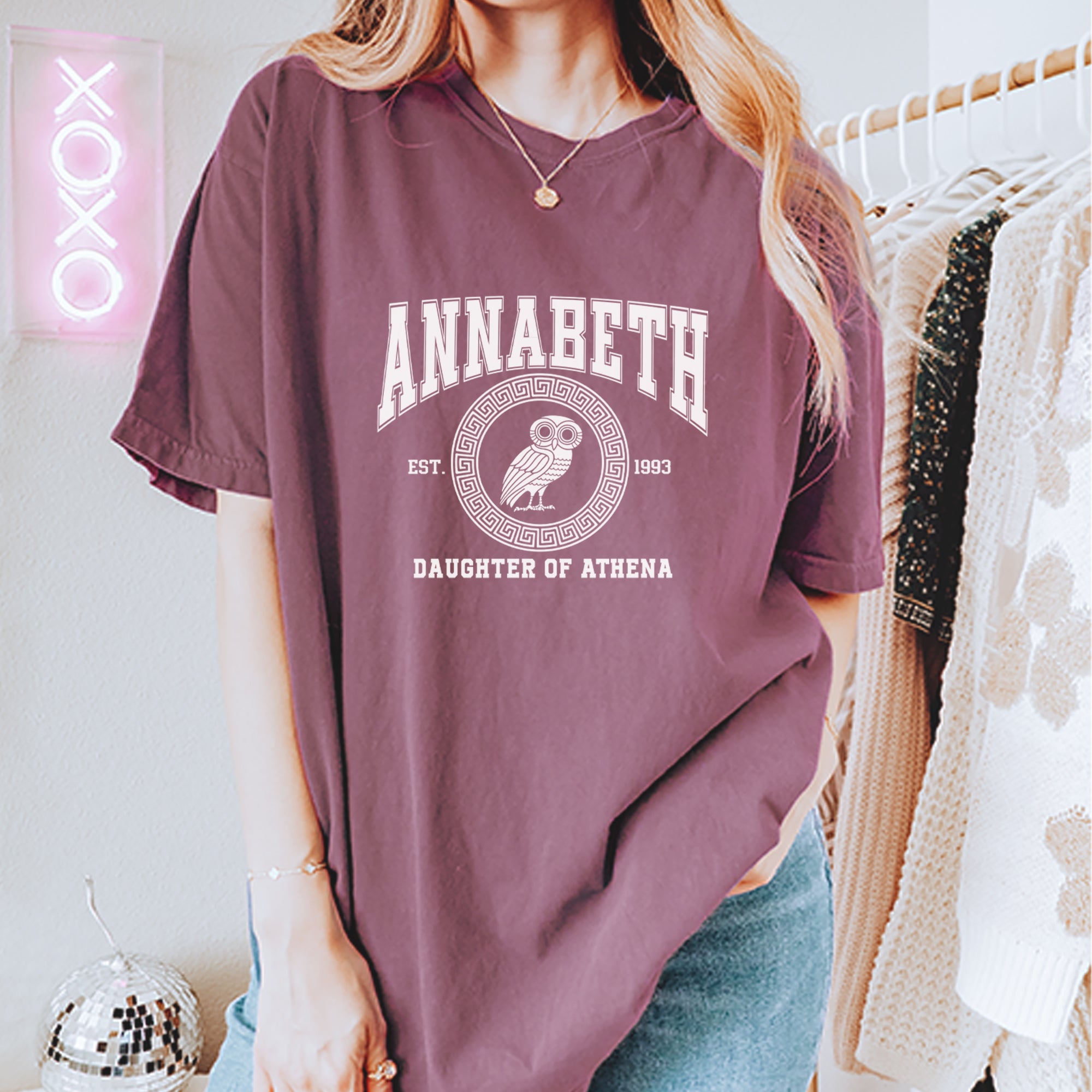 Annabeth Daughter of Athena Owl Wisdom Vintage Soft Unisex T-shirt 