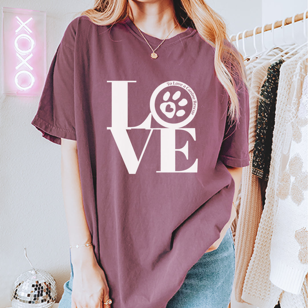 TLC LOVE Dog Rescue Vintage Soft Unisex T-shirt 