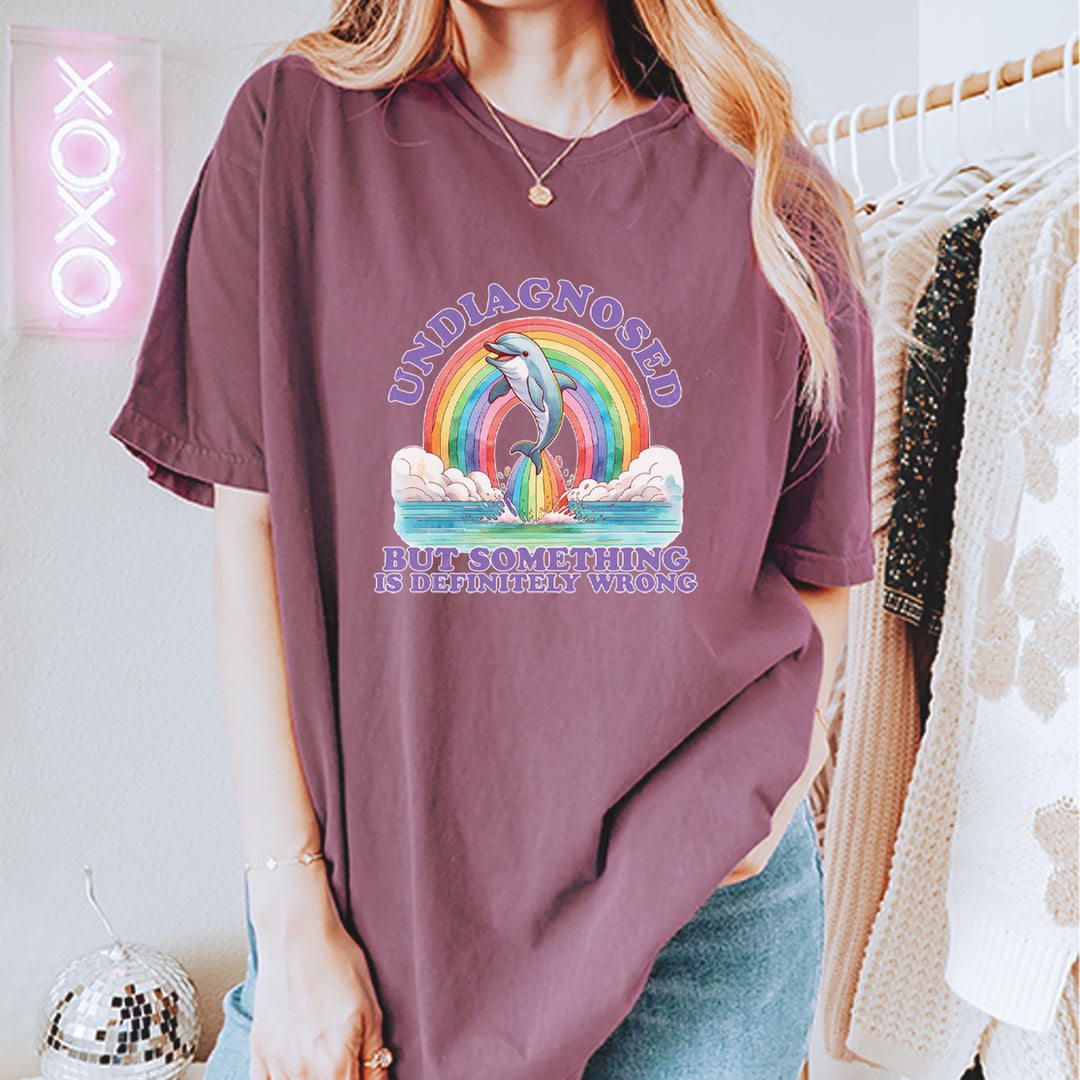 Undiagnosed But Something Is Definitely Wrong Vintage Soft Unisex T-shirt 