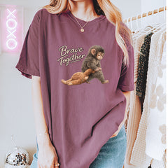 Punch Brave Together Stuffed Animal Vintage Soft Unisex T-shirt 