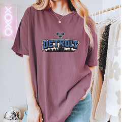 Detroit Motor City Retro Piston Vintage Soft Unisex T-shirt 