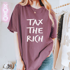 Tax the Rich Protest Wealth Inequality Vintage Soft Unisex T-shirt 