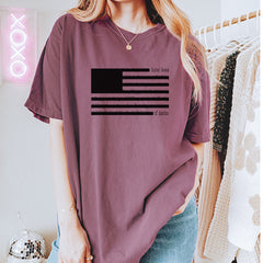 Redacted American Flag Vintage Soft Unisex T-shirt 