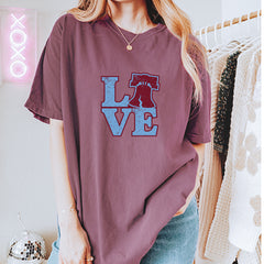 Love Philly Liberty Bell Vintage Soft Unisex T-shirt 
