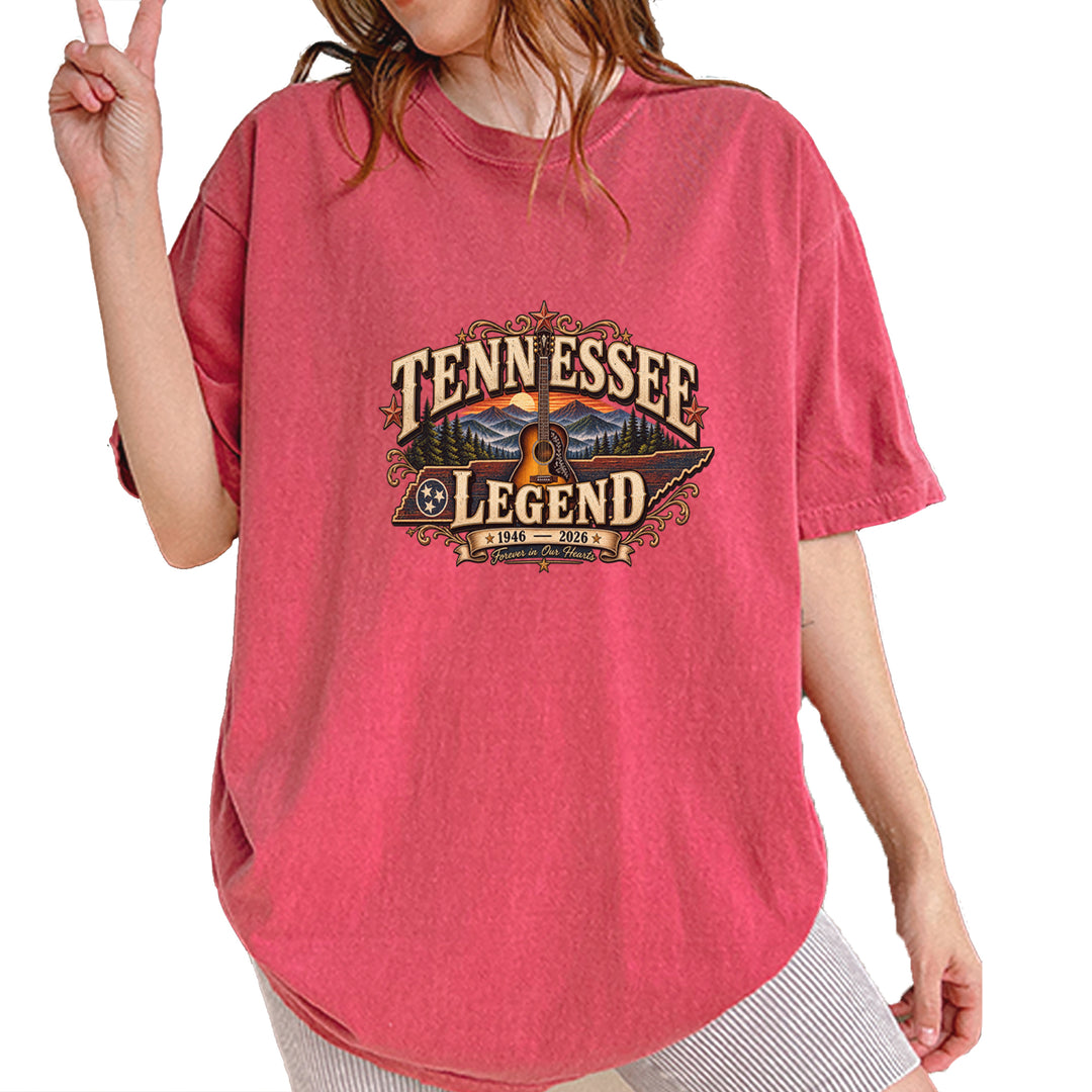 Tennessee Legend Country Music Dolly Vintage Soft Unisex T-shirt Brick