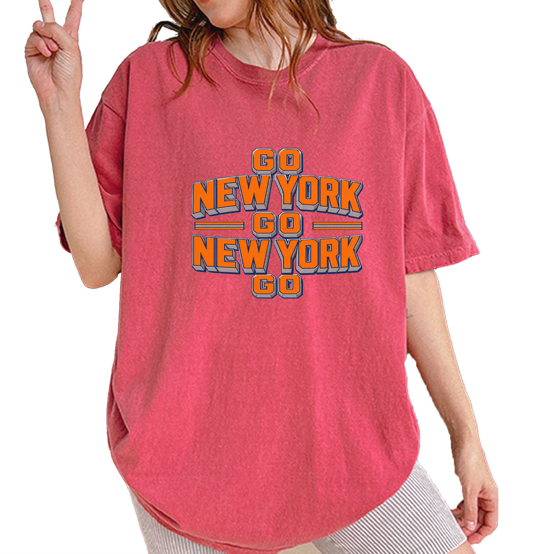 Go New York Go Basketball Vintage Soft Unisex T-shirt Brick