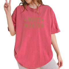 Most Wanted Cowboy Vintage Soft Unisex T-shirt Brick