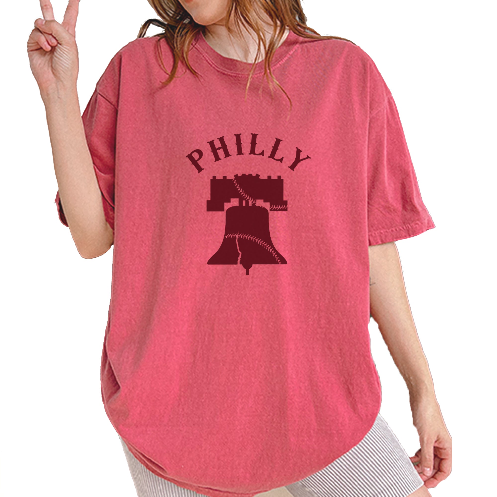Philly Cracked Liberty Bell Vintage Soft Unisex T-shirt Brick