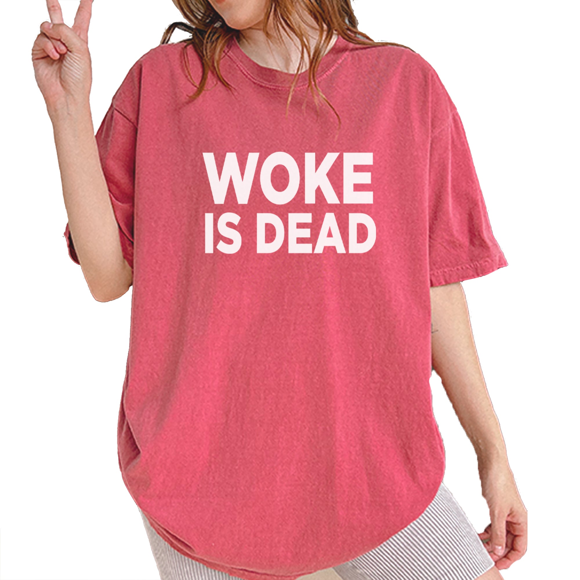 Woke Is Dead Satire Vintage Soft Unisex T-shirt Brick