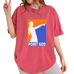 Point God Cunningham Basketball Pointing Meme  Vintage Soft Unisex T-shirt Brick