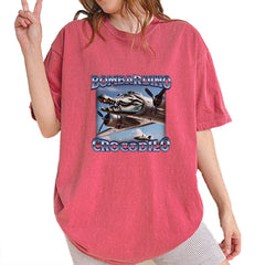 Bombardino Crocodilo Brainrot Vintage Soft Unisex T-shirt Brick