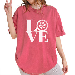TLC LOVE Dog Rescue Vintage Soft Unisex T-shirt Brick