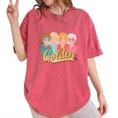 Stay Golden Girls Retro Vintage Soft Unisex T-shirt Brick
