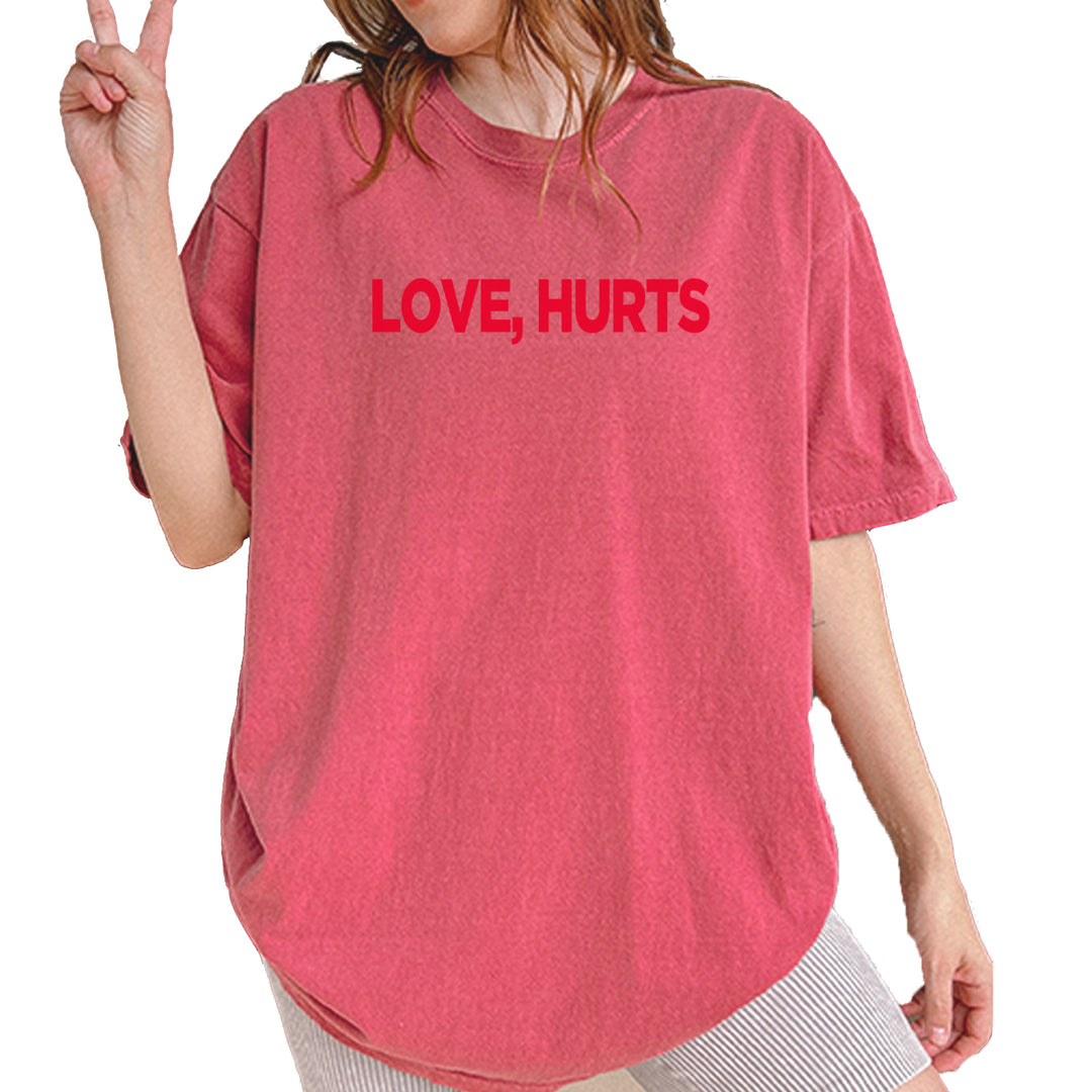 Love Hurts Vintage Soft Unisex T-shirt Brick