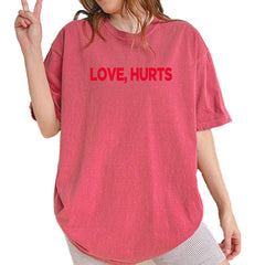 Love Hurts Vintage Soft Unisex T-shirt Brick