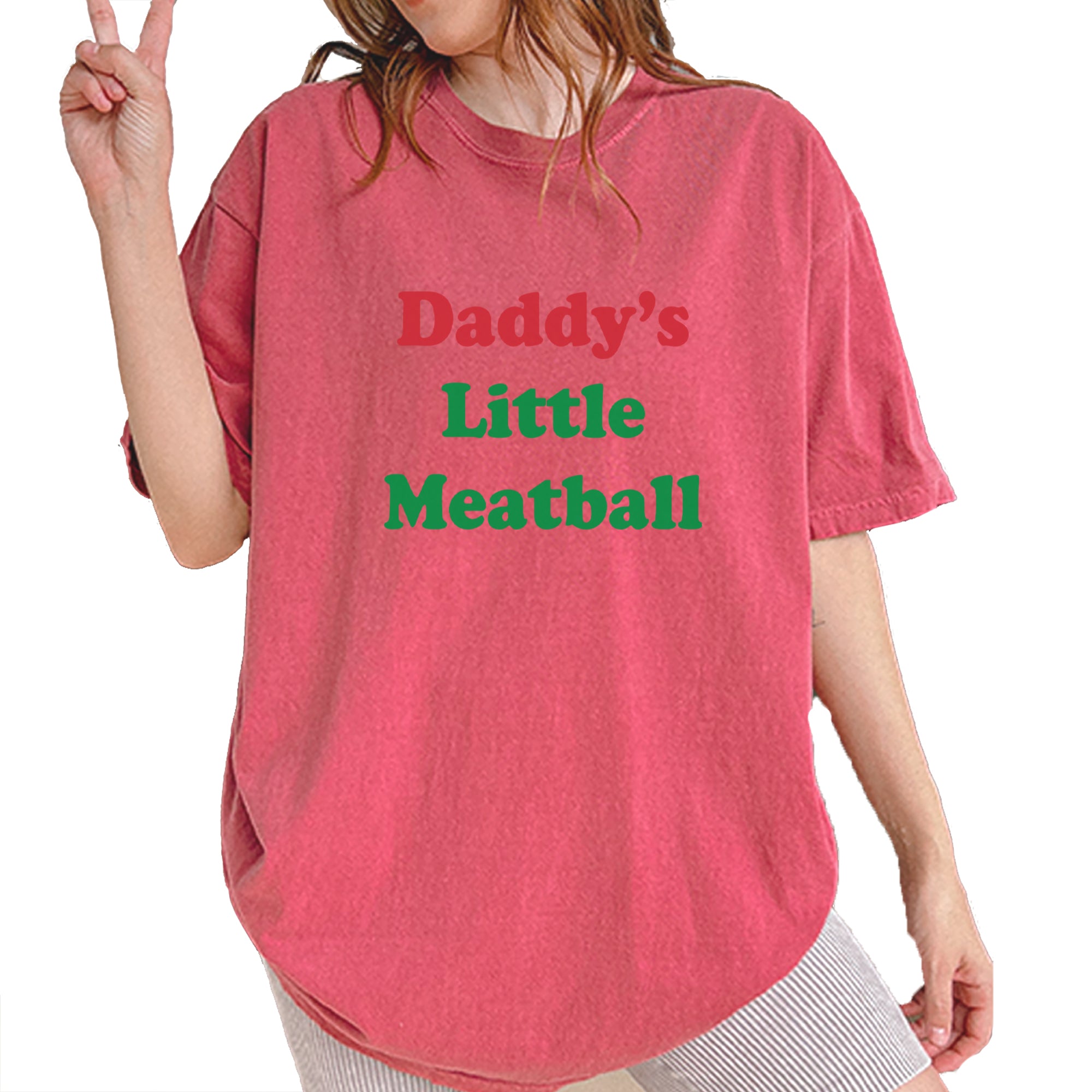 Daddy's Little Meatball Love Island Vintage Soft Unisex T-shirt Brick
