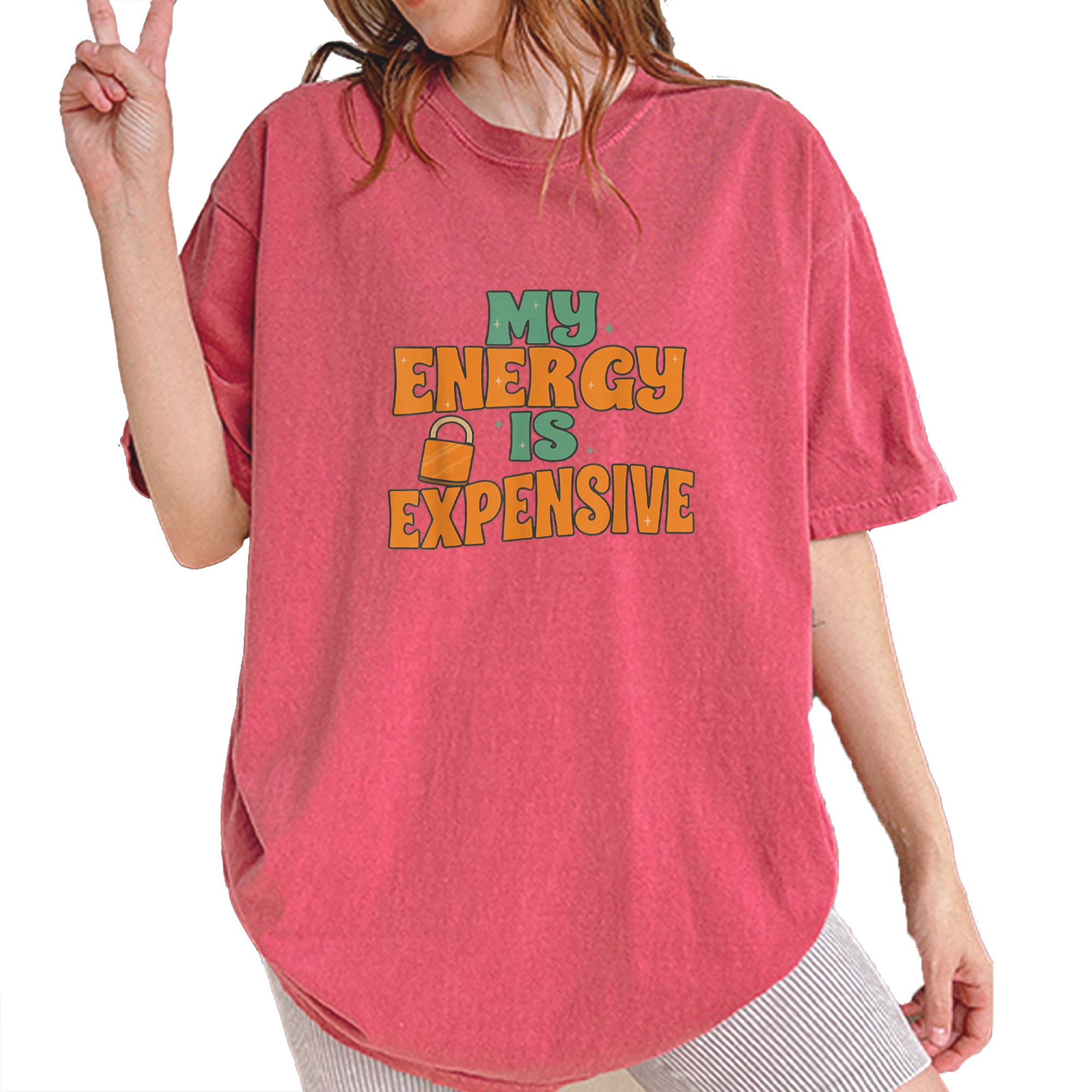 My Energy Is Expensive Self-Care Vintage Soft Unisex T-shirt Brick