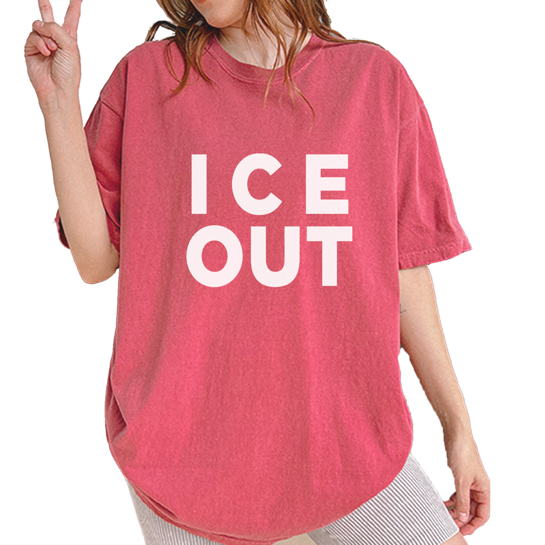 Ice Out Protest Vintage Soft Unisex T-shirt Brick
