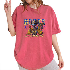 Boots On Da Ground Folding Fan Vintage Soft Unisex T-shirt Brick