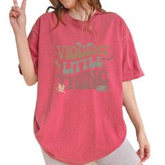 Violent Little Thing Dragon Vintage Soft Unisex T-shirt Brick