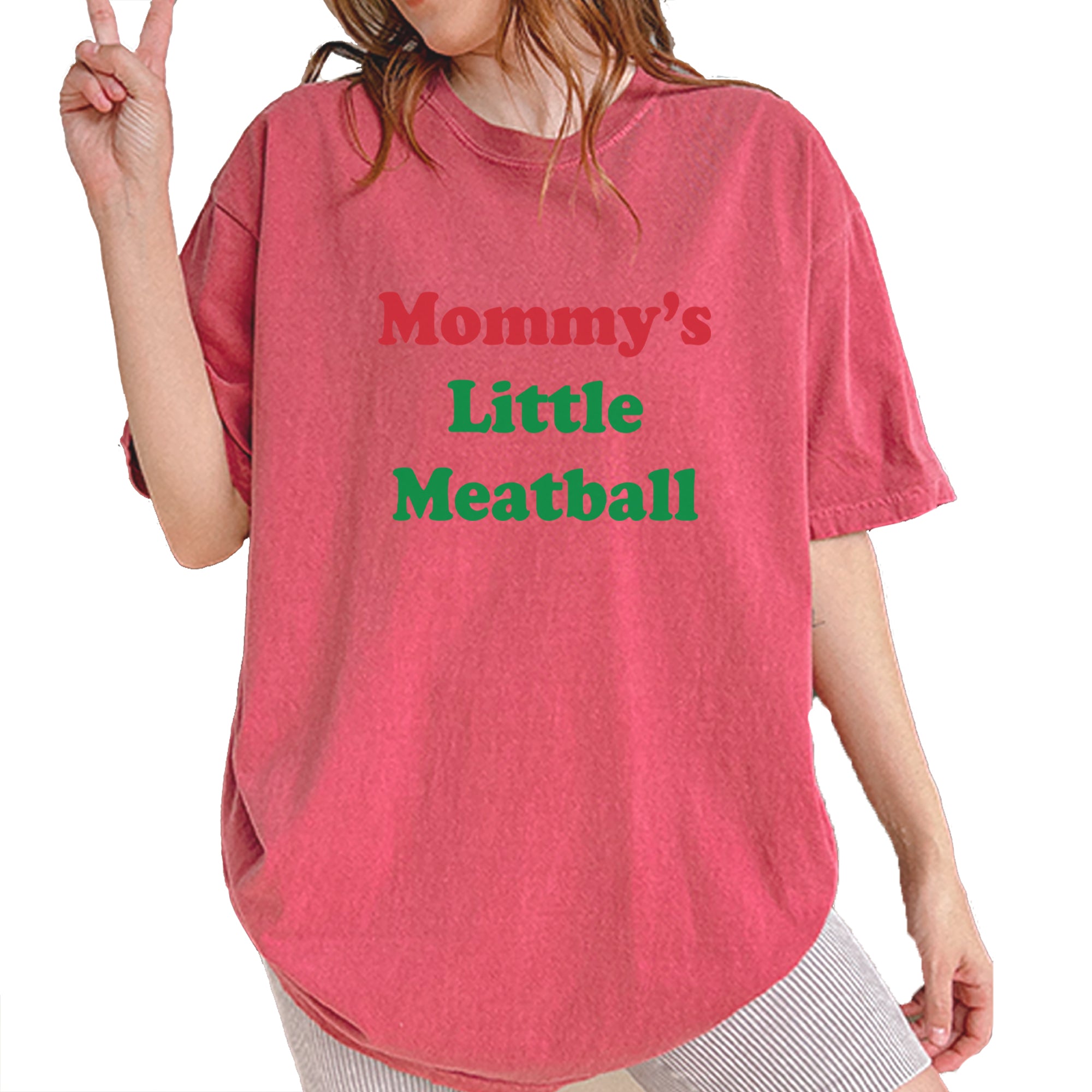 Mommy's Little Meatball Love Island Vintage Soft Unisex T-shirt Brick