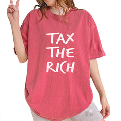 Tax the Rich Protest Wealth Inequality Vintage Soft Unisex T-shirt Brick