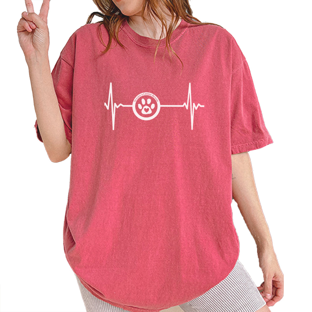 TLC Rescue Heartbeat Vintage Soft Unisex T-shirt Brick