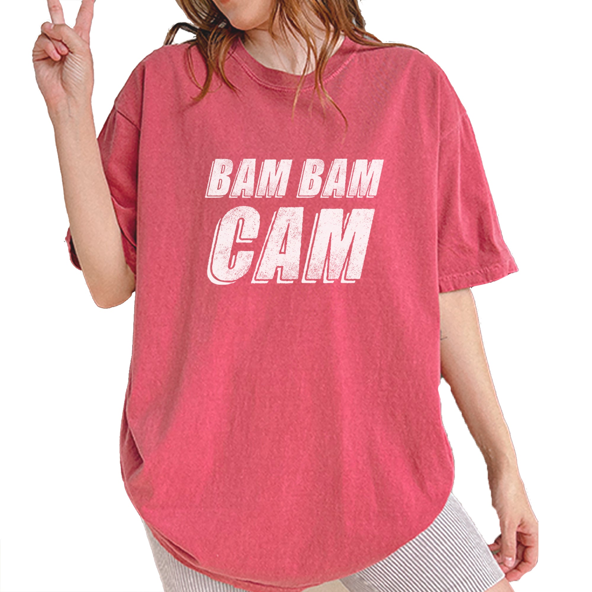 Bam Bam Cam Vintage Soft Unisex T-shirt Brick